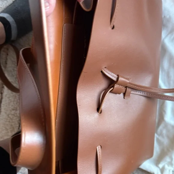 Mansur Gavriel Tan Leather Satchel - Picture 5 of 11